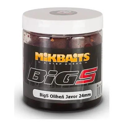 Mikbaits boilies v dipu bigs oliheň javor 250 ml-24mm