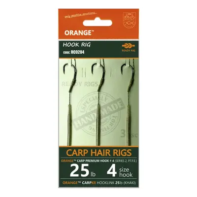 Life orange návazce carp hair rigs s2 20 cm 3 ks - 8 15 lb