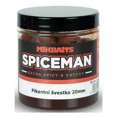 Mikbaits boilie v dipu spiceman pikantní švestka 250 ml - 20 mm