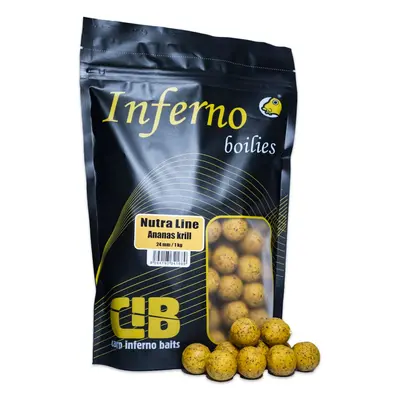 Carp inferno boilies nutra line ananas krill - 1 kg 24 mm