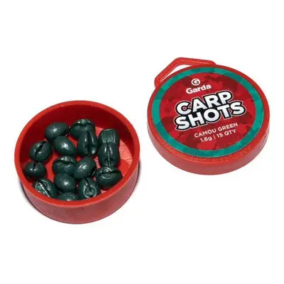 Garda bročky carp shots camou green - 15 ks 1,6 g