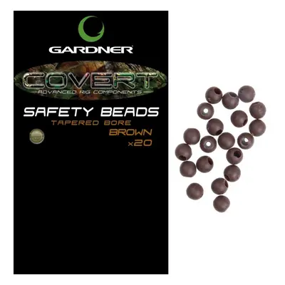 Gardner zarážky covert safety beads-hnědá