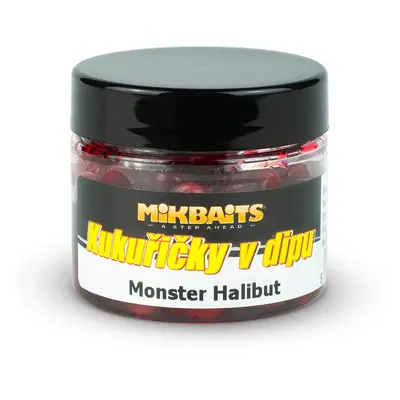 Mikbaits kukuřičky v dipu 50 ml - monster halibut