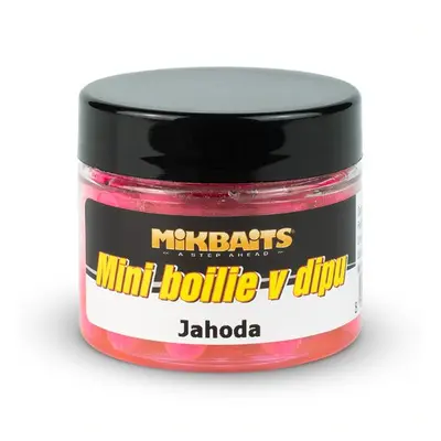 Mikbaits mini boilie v dipu 6-8 mm 50 ml-jahoda