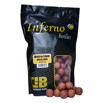 Carp inferno boilies nutra line višeň chilli - 1 kg 24 mm