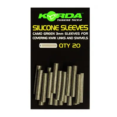 Korda silikonový převlek silicone sleeves weedy green 20 ks