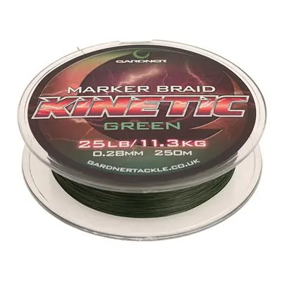 Gardner splétaná šňůra kinetic marker braid zelená 250 m průměr 0,28 mm / nosnost 11,3 kg