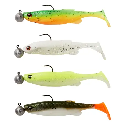 Savage gear gumová nástraha fat minnow t tail rtf darkwater mix 4 ks - 9 cm 7 g