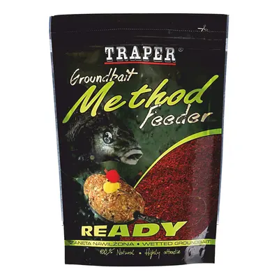 Traper krmítková směs groundbait method feeder ready halibut černý - 750 g