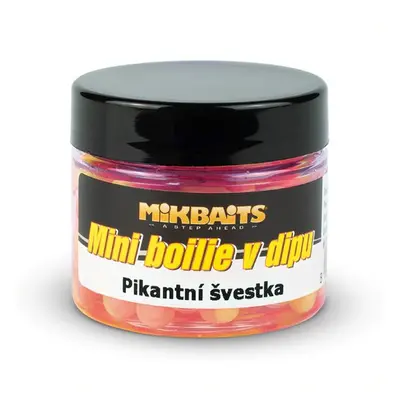 Mikbaits mini boilie v dipu 6-8 mm 50 ml-pikantní švestka