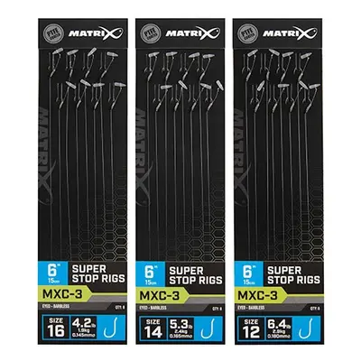 Matrix návazec mxc-3 6” super stop rigs - velikost háčku 14 nosnost 2,4 kg