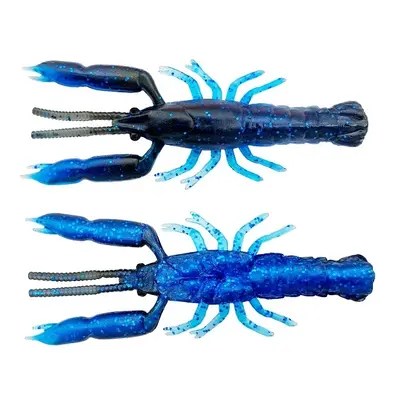 Savage gear gumová nástraha 3d crayfish rattling blue black 8 ks - 5,5 cm 1,6 g