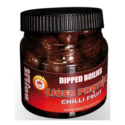 Sportcarp boilies v dipu dipped boilies 200 ml 18 mm-chilli fruit