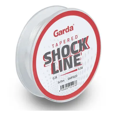 Garda ujímaný šokový vlasec shock line 5x15 m - 0,26-0,58 mm