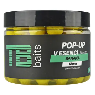 Tb baits plovoucí boilie pop-up banana + nhdc 65 g-12 mm