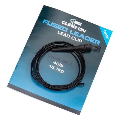 Nash montáž cling-on fused lead clip leader 40lb silt 1 m