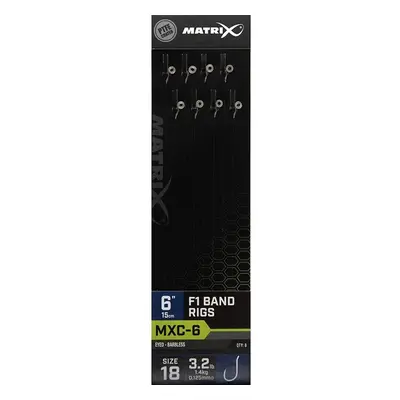 Matrix návazec mxc-6 barbless band rigs f1 15 cm - 18 0,125 mm