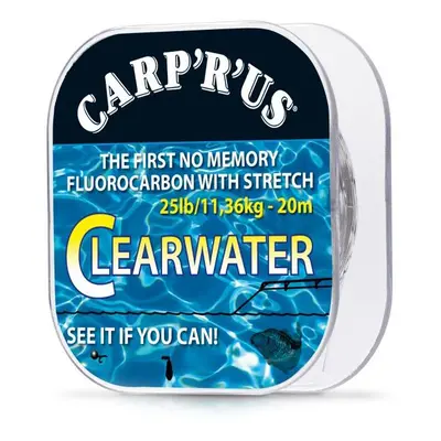 Carp´r´us clearwater - návazcový fluorocarbon 20 m crystal-nosnost 15 lb