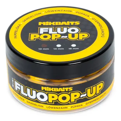 Mikbaits mini plovoucí boilie fluo 100 ml 10 mm - pampeliška