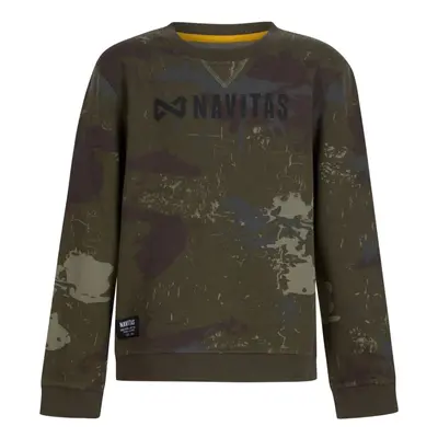 Navitas mikina identity camo kids sweatshirt - let