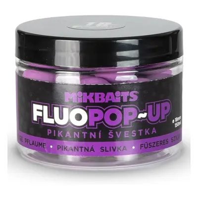 Mikbaits plovoucí boilie fluo pikantní švestka 150 ml - 18 mm