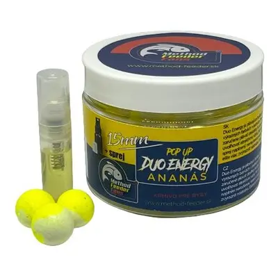 Method feeder fans pop up duo energy 15 mm 150 ml + sprej esence 2 ml - ananas