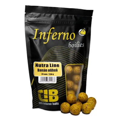 Carp inferno boilies nutra line banán oliheň - 250 g 20 mm