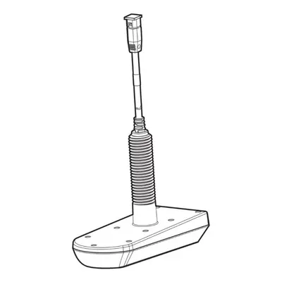 Humminbird sonda xpth 9 20 msi t plastic thru hull helix 9,10,12