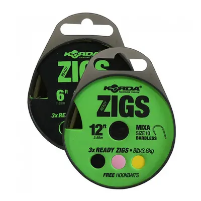 Korda návazec ready tied zig rig s protihrotem 3 ks - 300 cm