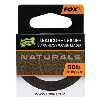 Fox olověná šňůra naturals leadcore - 50 lb 25 m