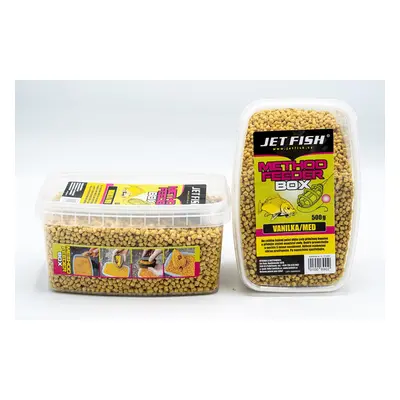 Jet fish pelety feeder method box 500 g - vanilka med