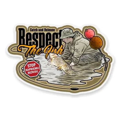 4anglersdesign samolepka 52 catch and release respect the fish sk