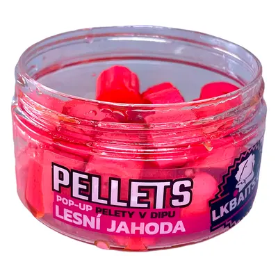 Lk baits pop-up pelety v dipu 12 mm 40 g - lesní jahoda