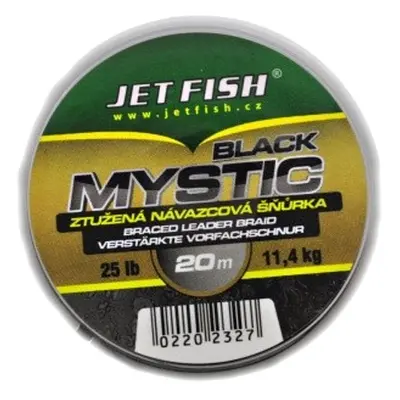 Jet fish návazcová šňůra black mystic 20 m 25 lb barva black