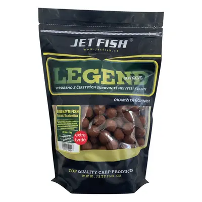 Jet fish extra tvrdé boilie legend range bioenzym fish 250 g - 24 mm