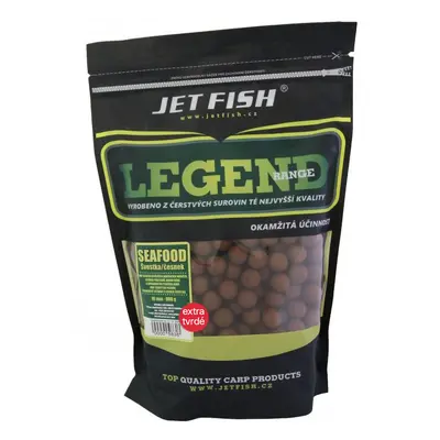 Jet fish extra tvrdé boilie legend range seafood švestka česnek 250 g - 20 mm