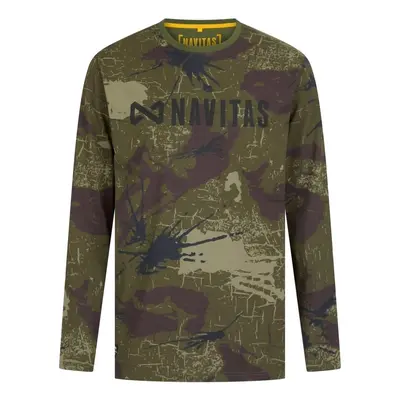 Navitas tričko identity camo long sleeve tee - s