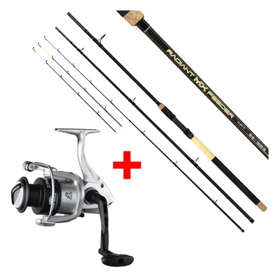 Giants fishing prut radiant mx feeder 3,6 m 50-100 g + naviják spark reel fd 4000