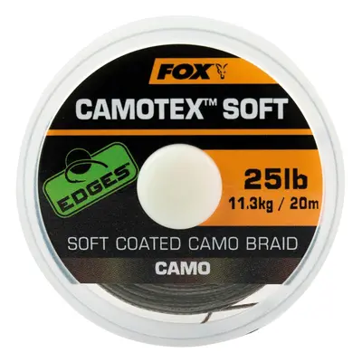 Fox návazcová šňůrka edges camotex soft 20 m-průměr 25 lb / nosnost 11,3 kg