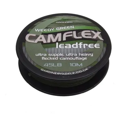 Gardner bezolovnatá šnůrka camflex leadfree 10 m - weedy green - 65 lb