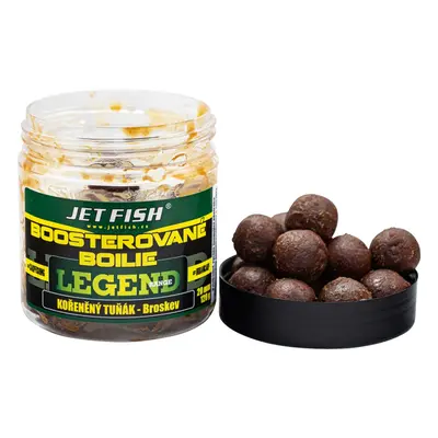 Jet fish boosterované boilie legend range kořeněný tuňák broskev 250 ml - 20 mm