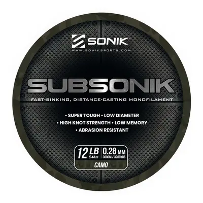 Sonik vlasec subsonik camo 3000 m - 0,28 mm 5,44 kg