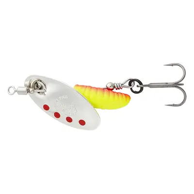 Savage gear třpytka grub spinners silver red yellow - #1 3,8 g