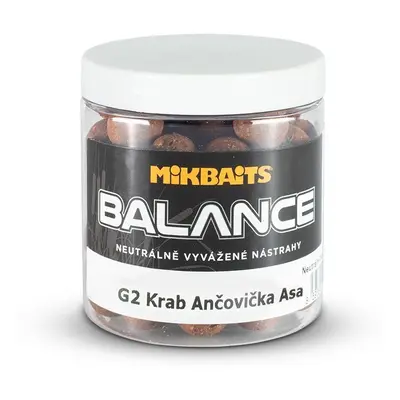 Mikbaits boilie gangster balance g2 krab ančovička asa 250 ml-24 mm