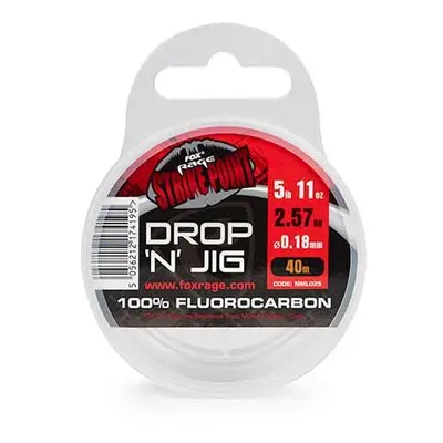 Fox rage fluorocarbon strike point drop n jig line 40 m - 0,35 mm 16,58 lb