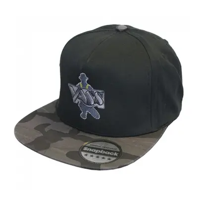 Vass kšiltovka snapback black with black/grey camo peak