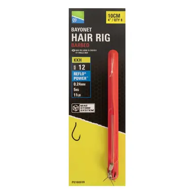 Preston innovations návazec bayonet hair rigs 10 cm - velikost háčku 14