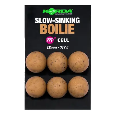 Korda plastic wafter slow-sinking boilie cell - 18 mm 6 ks