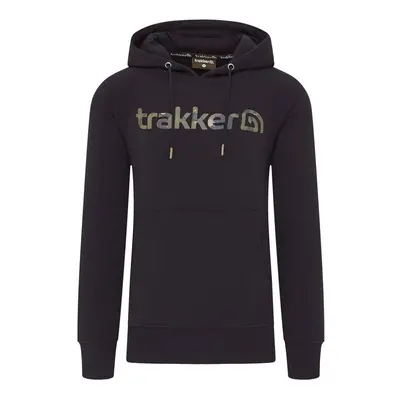 Trakker mikina cr logo hoody black camo - m