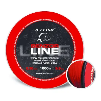 Jet fish senzor line red 1000 m-průměr 0,28 mm / nosnost 6,6 kg